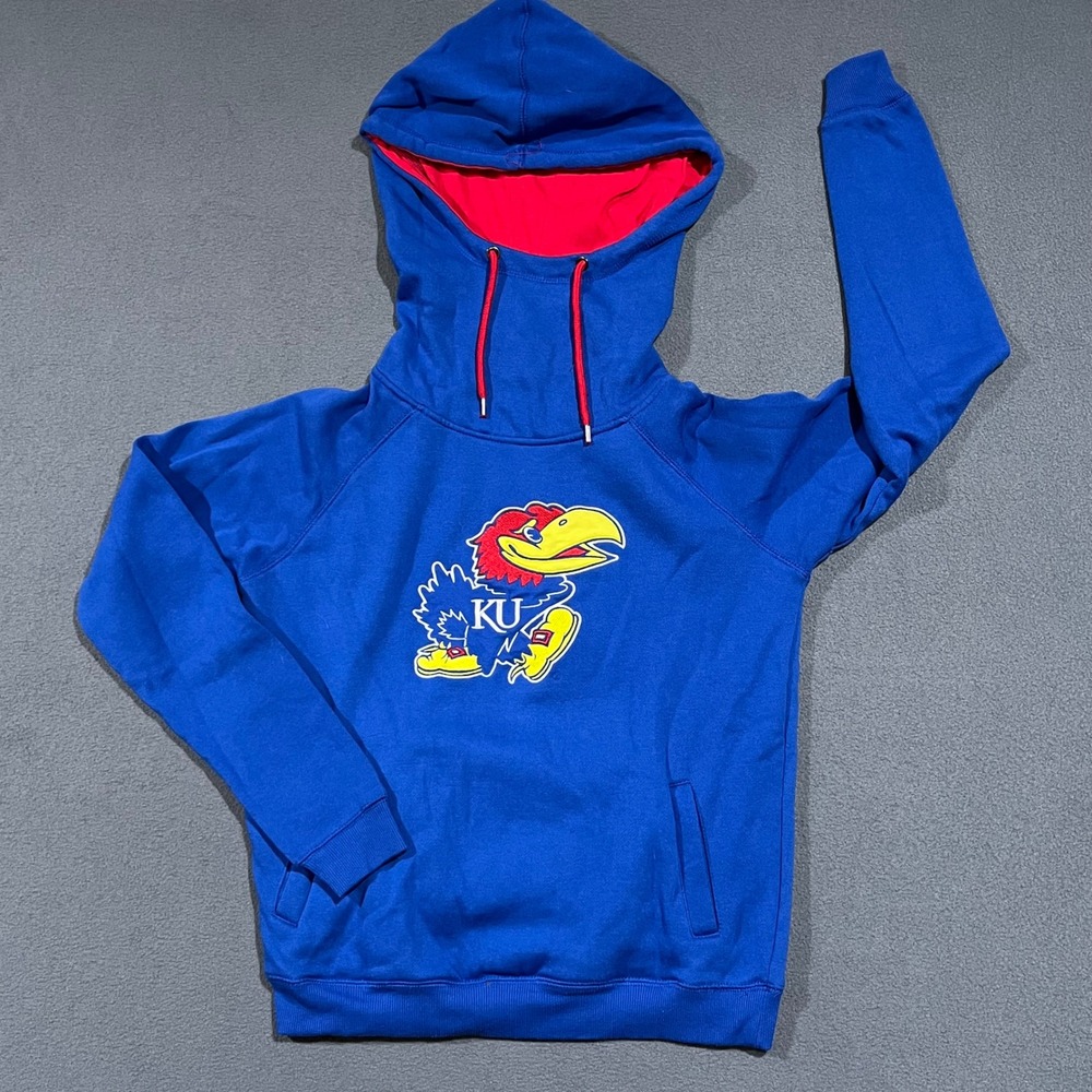 Colosseum NCAA Kansas Jayhawks Hoodie Women's‎ Medium Pullover Sweatshirt